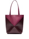 Loewe Puzzle Fold Bicolour Tote Bag In Purple