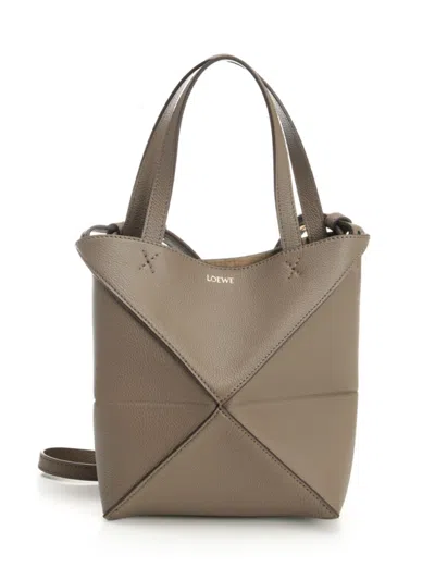 Loewe Puzzle Fold Handbags Brown