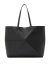 Loewe Puzzle Fold Horizontal Shoulder Bag In Black