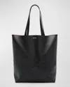 Loewe Puzzle Fold Large Tote Bag In Shiny Leather In Black