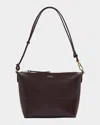 Loewe Puzzle Fold Leather Pouch Shoulder Bag In Burgundy