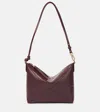 Loewe Puzzle Fold Leather Shoulder Bag In Burgundy