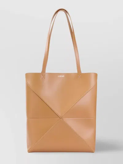 Loewe Puzzle Fold Medium Tote With Architectural Panels