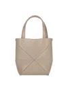 Loewe "puzzle Fold" Mini Bag In Brown