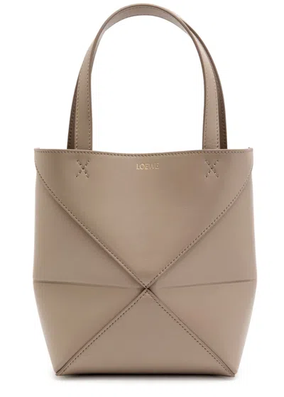 Loewe Puzzle Fold Mini Leather Tote