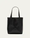 Loewe Puzzle Fold Mini Tote Bag In Shiny Leather In Black
