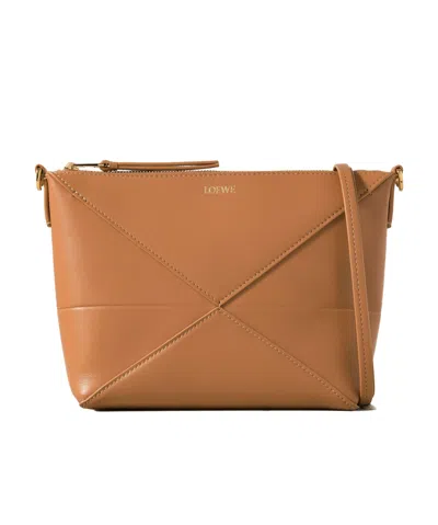 Loewe Puzzle Fold Pouch In Brown