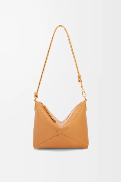 Loewe Shoulder Bag With Adjustable Strap And Gold-tone Hardware In Brown