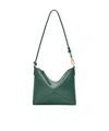 Loewe Puzzle Fold Shoulder Bag In Green