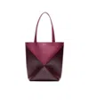 Loewe Puzzle Fold Shoulder Bag In Red