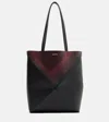Loewe X Albers Medium Leather Puzzle Fold Tote Bag In Black