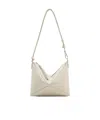 Loewe Puzzle Fold Leather Pouch Shoulder Bag In Nude