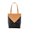 Loewe Folded Puzzle Tote Bag In Black
