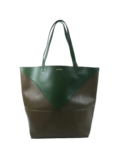 Pre-owned Loewe Puzzle Fold Tote Bag In Brown