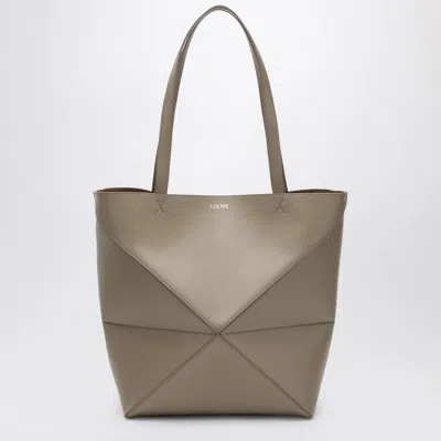 Loewe Puzzle Fold Tote Bag Medium Sand Colour Women