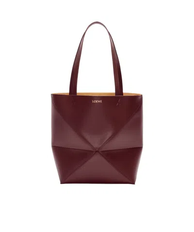 Loewe Women's Mini Puzzle Fold Bag Dark Burgundy | A657v25x01le