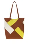 Loewe Puzzle Fold Tote Graphic M In Multicolor