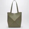 Loewe Puzzle Fold Tote Green Eucalyptus Bag In Green