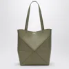 Loewe Puzzle Fold Tote Green Eucalyptus Bag
