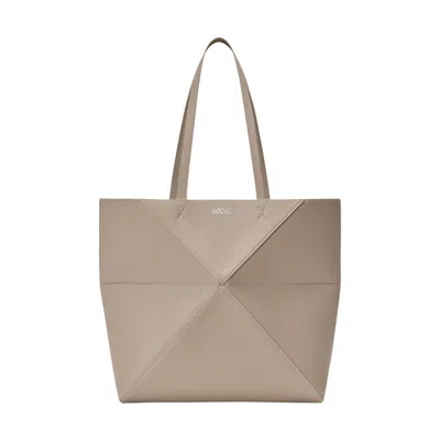 Pre-owned Loewe Puzzle Fold Tote Horizontal 'clay' | Brown | Women's Size Onesize