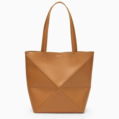 LOEWE LOEWE  PUZZLE FOLD TOTE MEDIUM BAG DESERT COLOUR