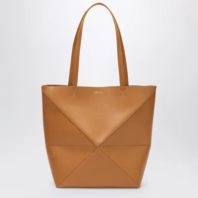 Loewe Puzzle Fold Tote Medium Bag Desert Colour Women In White