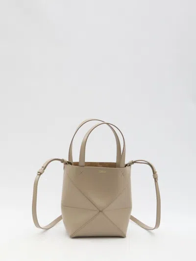 Loewe Women's Puzzle Fold Tote Bag Mini Eucalyptus