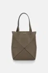 Loewe Puzzle Fold Tote Mini In Gray