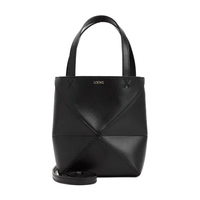 Loewe Puzzle Fold Tote Mini Women In Black