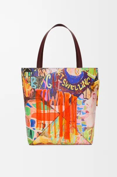 Loewe Xl Puzzle Fold Tote In Classic Leather Skin For Man In Multi