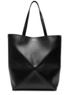 Loewe Puzzle Fold Xl Leather Tote In Black