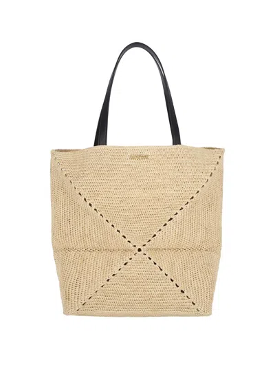 Loewe 'puzzle Fold Xl' Tote Bag In Beige