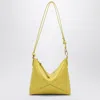 Loewe Puzzle Fold Yellow Clutch Bag In Metallic