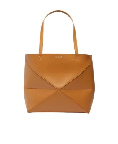 Loewe Puzzle Handbag In Brown