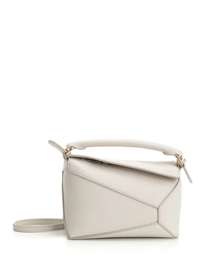 Loewe Puzzle Handbags White