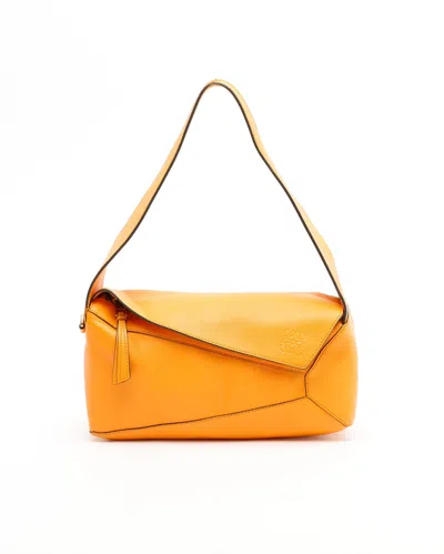 Loewe Puzzle Hobo Bag In Orange