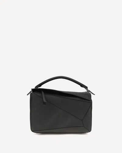 Loewe Puzzle Large Handbag In Black