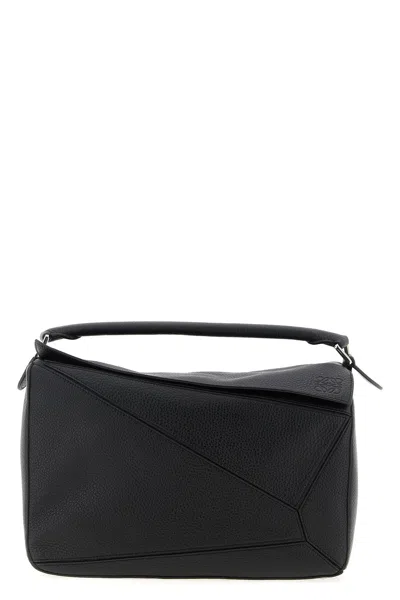 Loewe 'puzzle' Large Shoulder Bag In Black
