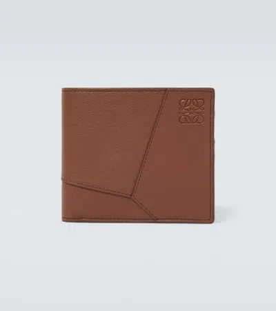 Loewe Puzzle Bifold Wallet In Multicolor