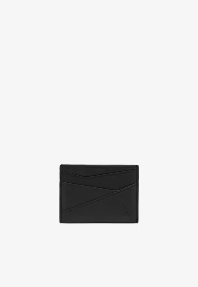 Loewe Puzzle Leather Cardholder In Black