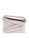 Loewe Puzzle Leather Tote Bag In White