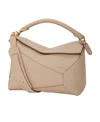 Loewe Puzzle Edge Small Leather Shoulder Bag In Brown