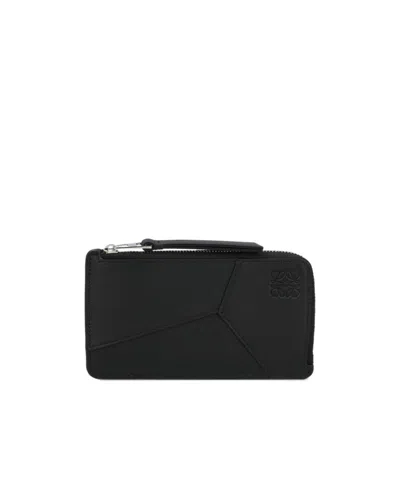 Loewe Puzzle Long Coin Cardholder In Black