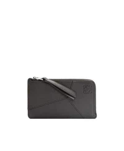 Loewe Puzzle Long Coin Cardholder In Black