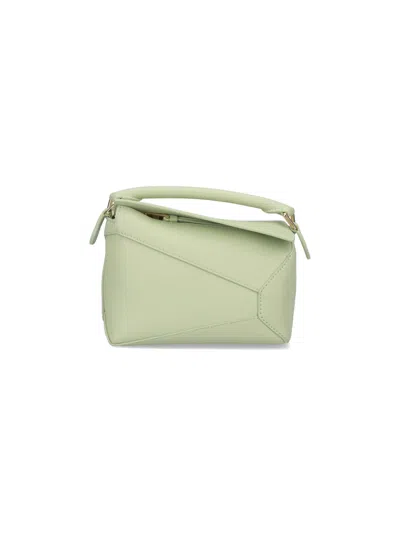 Loewe "puzzle" Mini Bag In Green