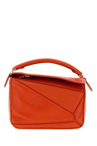 Loewe Puzzle Mini Bag In Red