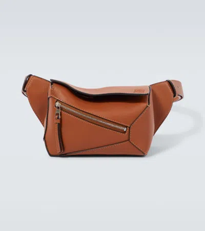 Loewe Mini Puzzle Belt Bag In Brown