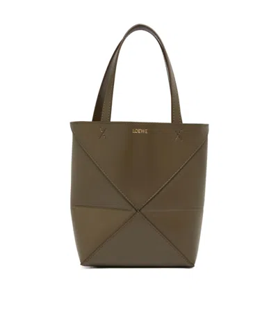 Loewe Puzzle Mini Shoulder Bag In Brown