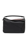 Loewe Puzzle Panel Shoulder Bag In Black