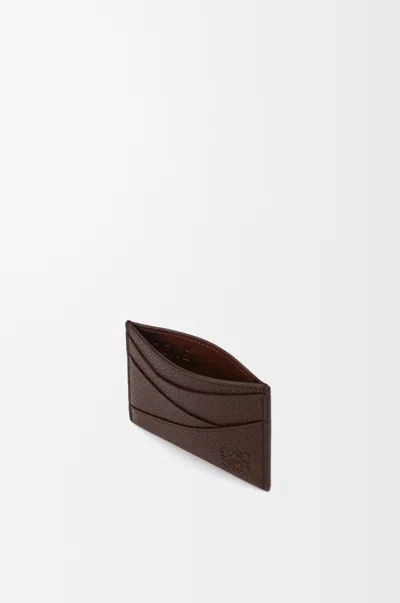 Loewe Puzzle Plain Cardholder In Supple Grained Leather Skin For Man In Brown